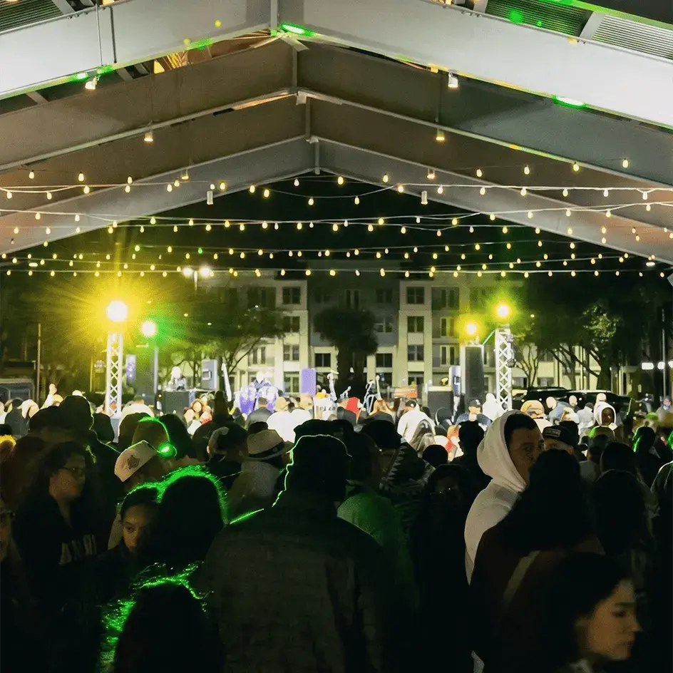 Crowd enjoying the PRC Festival